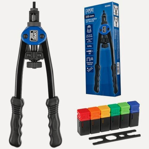 Изображение товара Startul Заклепочник для резьбовых заклепок двуручный M3-M10 EXPERT (SE4081) (длина 330мм)