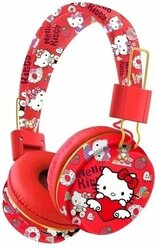 Наушники беспроводные (Bluetooth 5.2) / детские розовые в стиле Hello Kitty / Хеллоу Китти