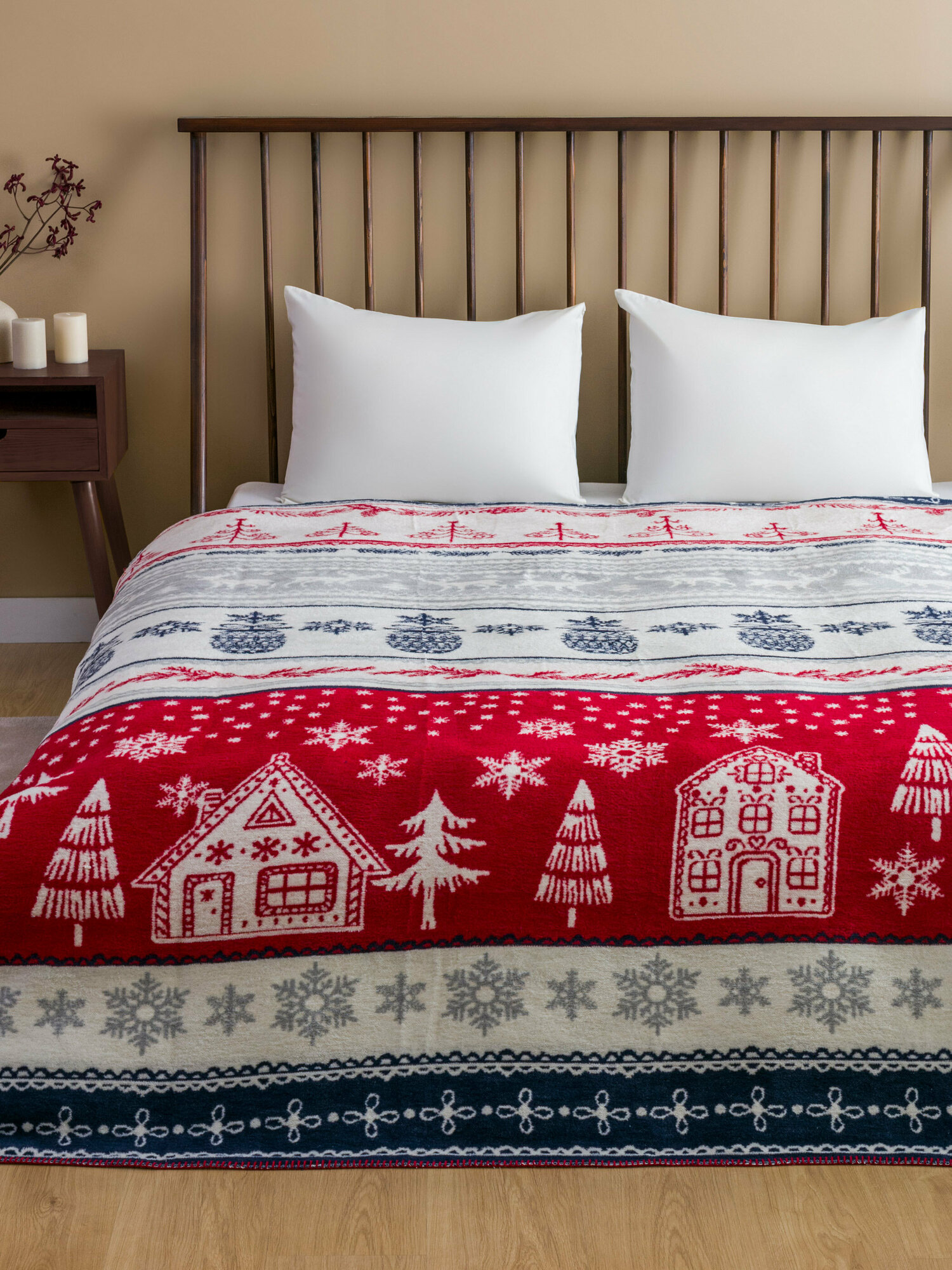 фото Двуспальный плед LC WAIKIKI, многоцветный, размер 200 X 220