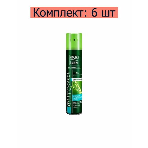 Чистая линия Лак для волос Объем от корней, 200 мл , 6 шт лак для волос чистая линия объем от корней 200 мл
