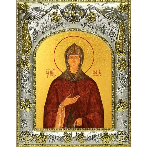Икона София Суздальская, преподобная преподобная софия суздальская икона в резной рамке