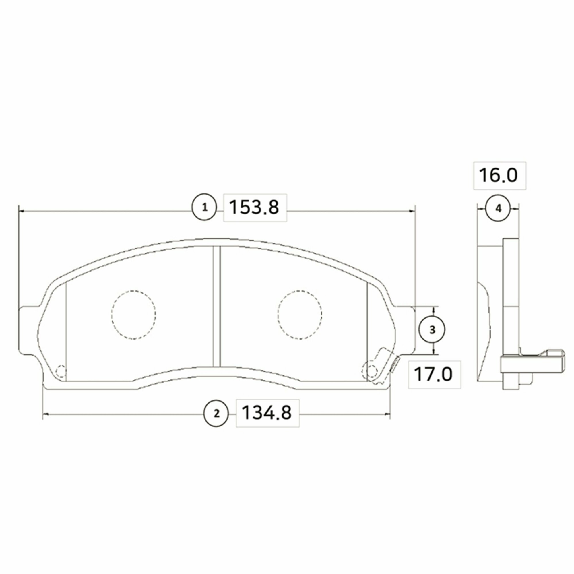 Колодки тормозные Форд Эксплорер FORD EXPLORER (USA) 4.0 96- передние Комплект 4 шт