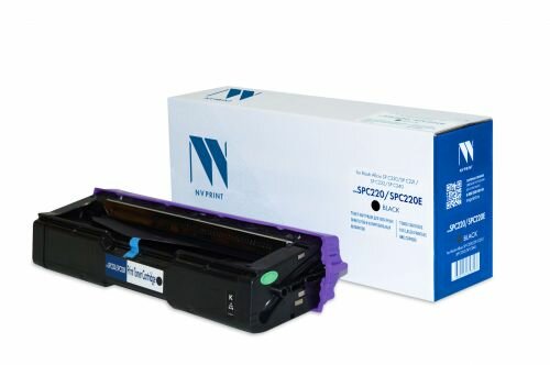 Картридж совместимый NV Print NVP NV-SPC220/SPC220E Black для Ricoh Aficio SP C220/SP C221/SP C222/SP C240 (406052) (2300k)