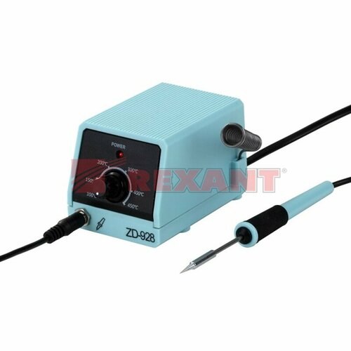 Паяльная станция с контролем температуры мини 220В10Вт Rexant 12-0135 7 шт 36140₽