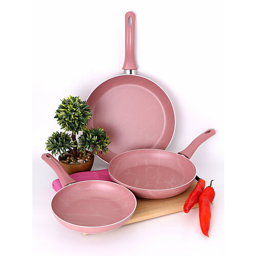 Набор сковородок с мраморным покрытием 3 сковородки сковородки с антипригарным покрытием 3980₽