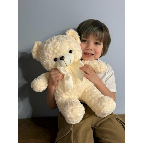 Мягкая игрушка Мишка/плюшевый молочный медведь-45 см плюшевый медведь бостон 180 см молочный