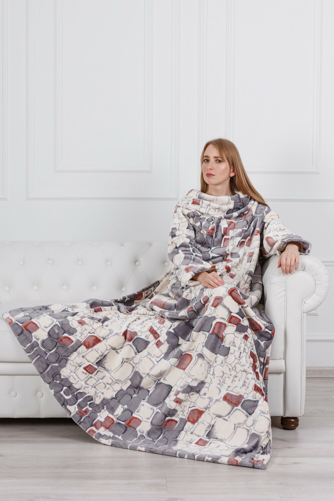 фото Плед с рукавами