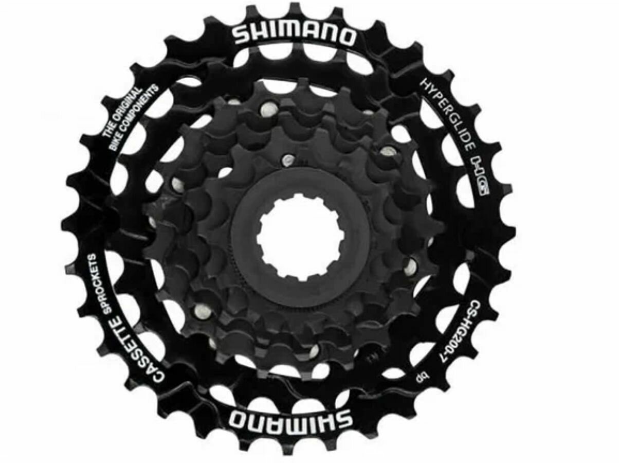 Кассета 7 звезд Shimano, CS-HG200-7, 12-32Т