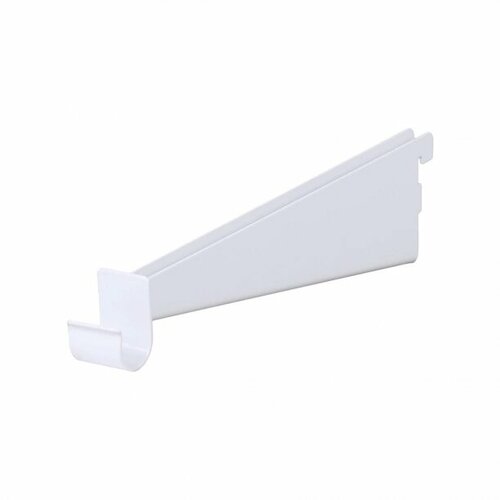 Мебельный держатель с крючком для штанги 29,1 см белый гардеробной системы Larvij