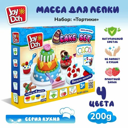 фото Набор для лепки joy-doh тортики 4*50г cake-200 pot joy doh