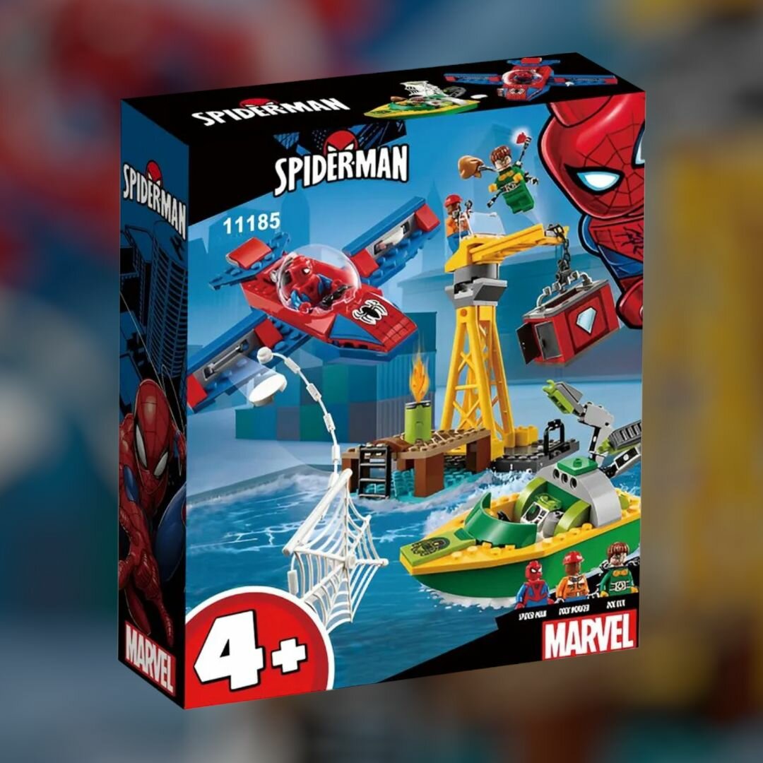 Конструктор LARI (BELA) Spider Hero: Похищение бриллиантов Доктором Осьминогом, 150 дет. (11185) / совместим с 76134