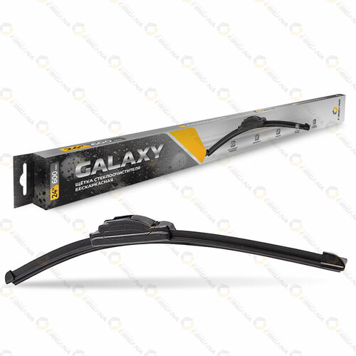 Щетка стеклоочистителя GALAXY бескаркасная 24 600 мм для большинства автомобилей с левым и правым расположением руля 13 видов креплений 650₽