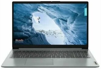 Ноутбук Lenovo IdeaPad 1 15IGL7 IPS FHD (1920x1080) 82V700DURK Серый 15.6" Intel Celeron N4020, 4ГБ DDR4 128ГБ SSD, UHD Graphics, Windows 11 Home