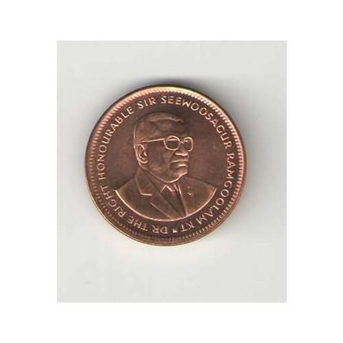 Монета Маврикий 5 центов 1999
