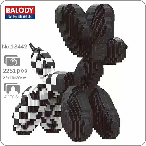 Конструктор 3D из миниблоков Balody Собачка 2251 элементов BA18442 черныйбелый CN 1966₽