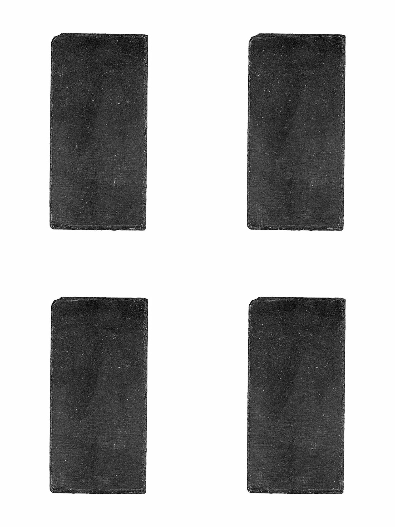 фото Набор из 4 блюд для подачи прямоугольная 20х10х0,5 см, сланец натуральный, Sunnex, MSL2010