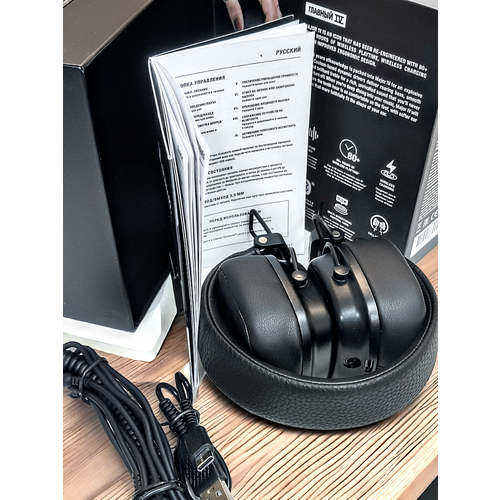 Беспроводные наушники IV поколения с шумоподавлением беспроводной зарядкой и сбалансированным микрофоном для музыки и разговоров 4200₽