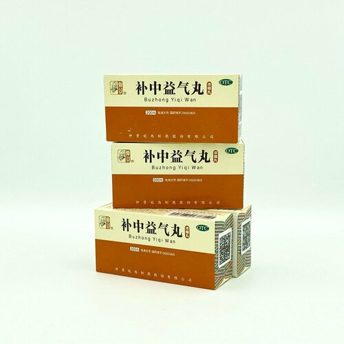 Бу Чжун И Ци Вань, 4 упаковки, для улучшения пищеварения и тонуса организма, Синофарм