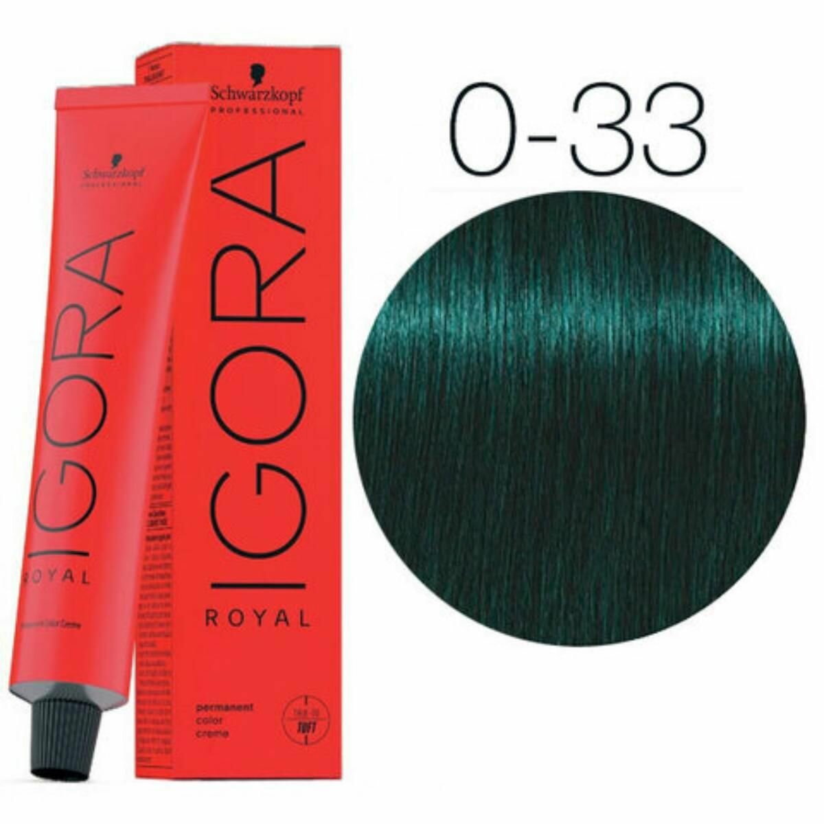Schwarzkopf Igora Royal - 0-33 Антикрасный микстон Стойкая крем-краска для волос 60 мл