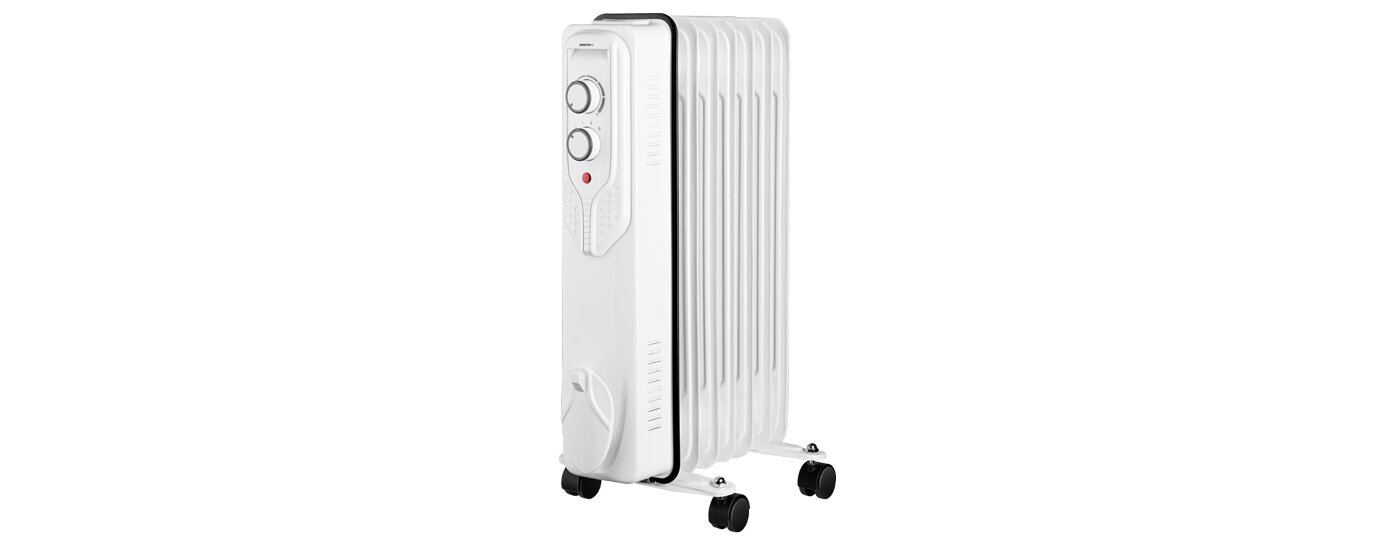 Обгреватель Centek Ct-6205, масляный, напольный, 1500 Вт, 15 м?, 7 секций, белый Centek 10177224 .