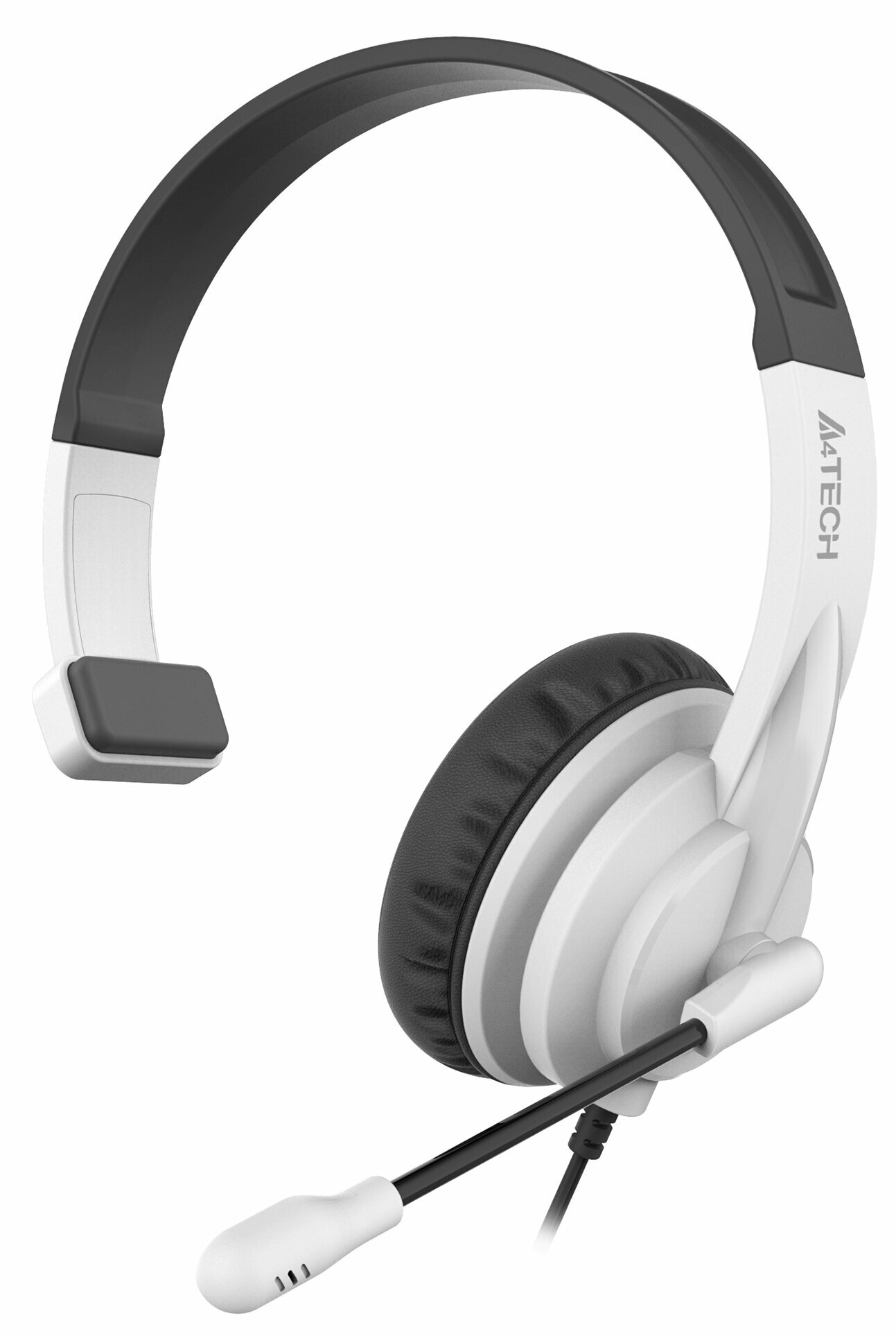Наушники с микрофоном A4Tech HU-11 черный/белый 2м накладные USB