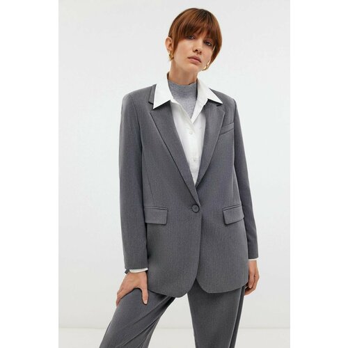 фото Кардиган baon b1222502, размер xxl, , grey melange