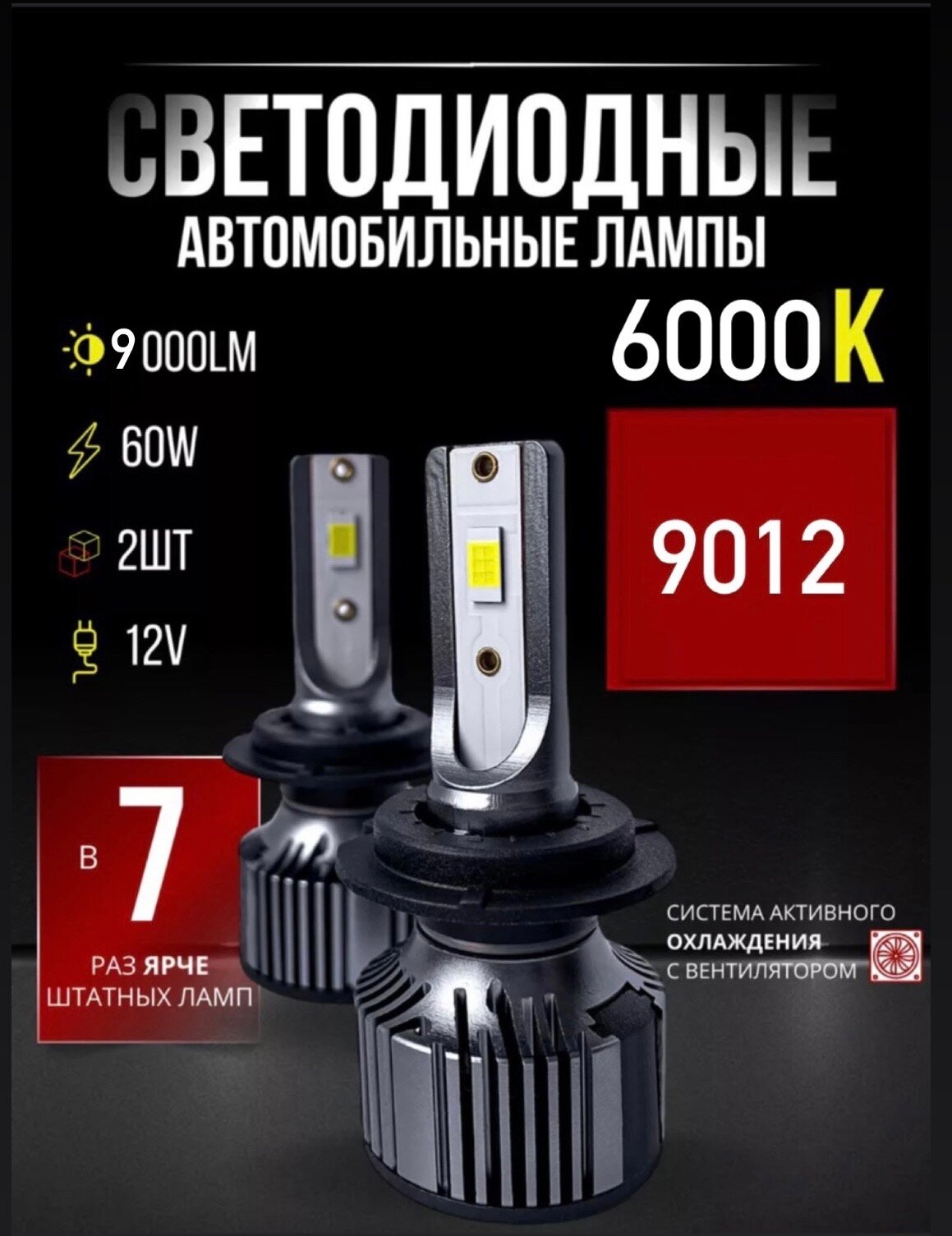 Автомобильные диодные лапочки 9012