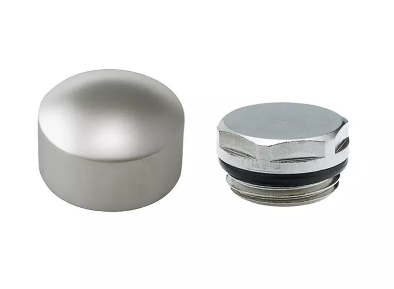 Заглушка с декоративным колпачком Hummel Designtechnik 1/2", матовый хром