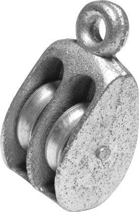 Блок STARFIX BK-Duplex SMP-10857-1, двойной, металл, 15мм, серый — фото 1