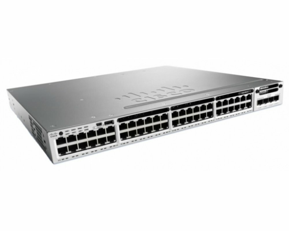 Коммутатор CISCO WS-C3850-48T-E 48 х 10/100/1000 Мбит/с 4 х SFP