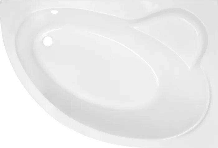 Акриловая ванна Royal Bath Alpine RB 819103 R 140x95 см угловая правая пристенная белая асимметричная с каркасом с сиденьем