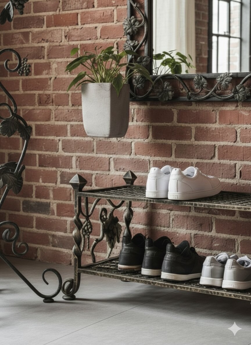 Кованая банкетка №15, Студия кованой мебели Нива, цвет античная бронза — фото 1