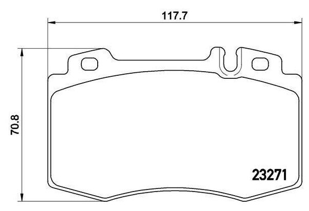 Дисковые тормозные колодки передние TRIALLI PF4278 (4 шт.)