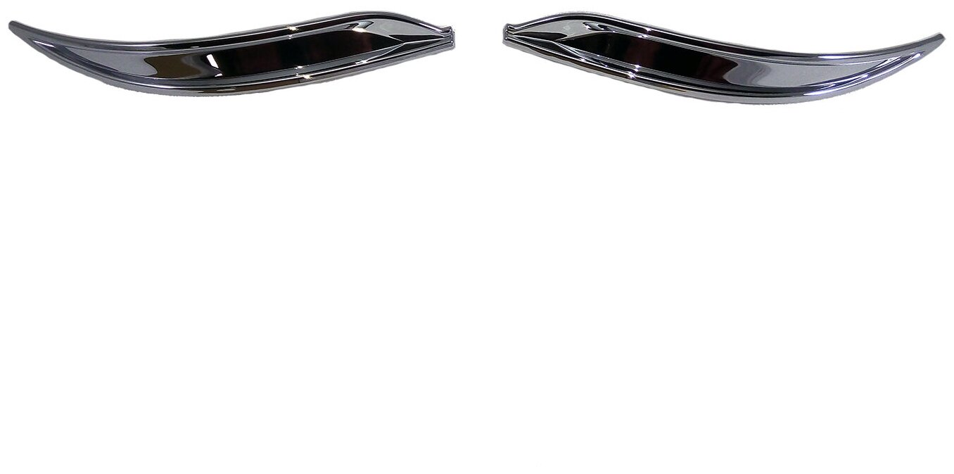 Хромированные накладки на задние ПТФ Volkswagen Jetta Night 2013+/ Фольксваген Джетта Найт 2013+