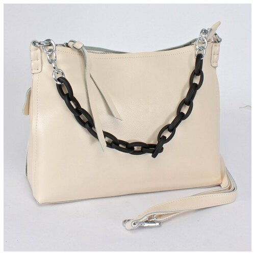 фото Сумка женская натуральная кожа jrp-8900, 1отд+карм/перег, плечевой ремень, бежевый 239281 аделия