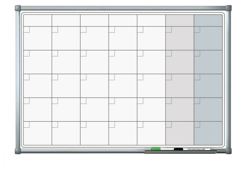 Доска магнитно-маркерная с линовкой Attache Line планер 60х90 лак ал. рама