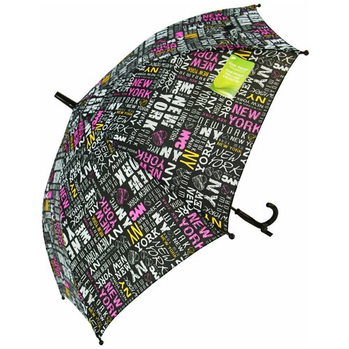 Зонт-трость Rain-Proof, розовый, черный зонт трость rain proof розовый