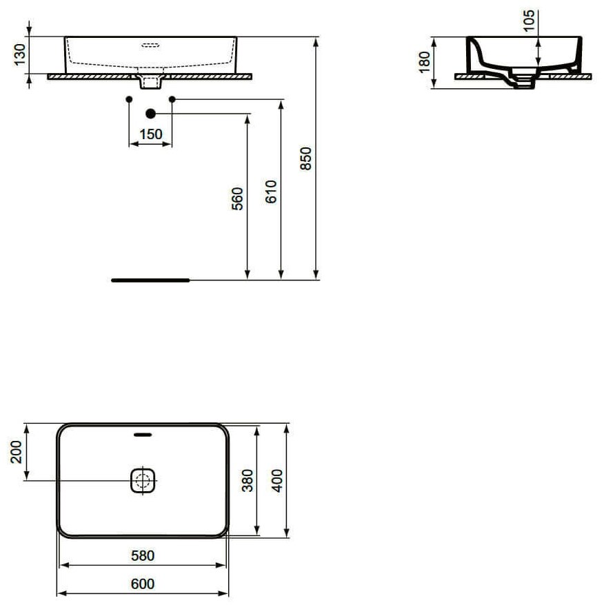 Раковина Ideal Standard Strada II 60 T299901 - фотография № 5