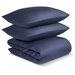 Комплект постельного белья TKANO Essential, 1.5-спальное, хлопок, темно-синий