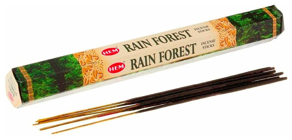 Благовоние HEM "Rain Forest" (Дождливый лес), 20 палочек