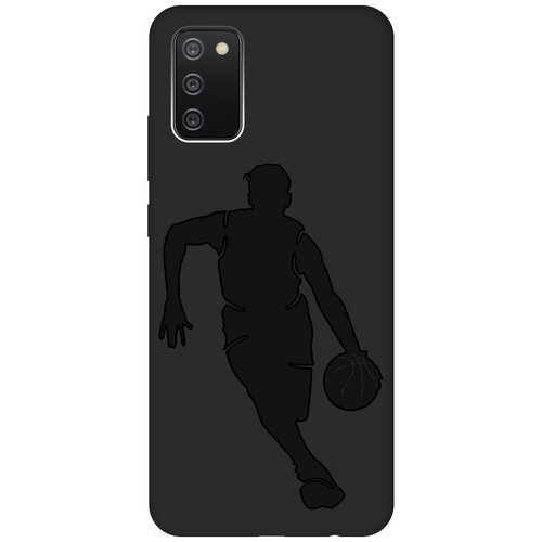 Матовый чехол Basketball для Samsung Galaxy A02s / Самсунг А02 эс с эффектом блика черный матовый чехол cocktail splash для samsung galaxy a02s самсунг а02 эс с 3d эффектом красный