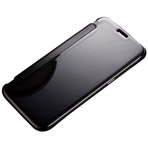 тачскрин сенсор для samsung j110h galaxy j1 duos серый Чехол-книжка MyPads для Samsung Galaxy J1 2016 SM-J120F/ H DuoS с дизайном Clear View Cover с полупрозрачной пластиковой крышкой с зеркальной поверхностью черный