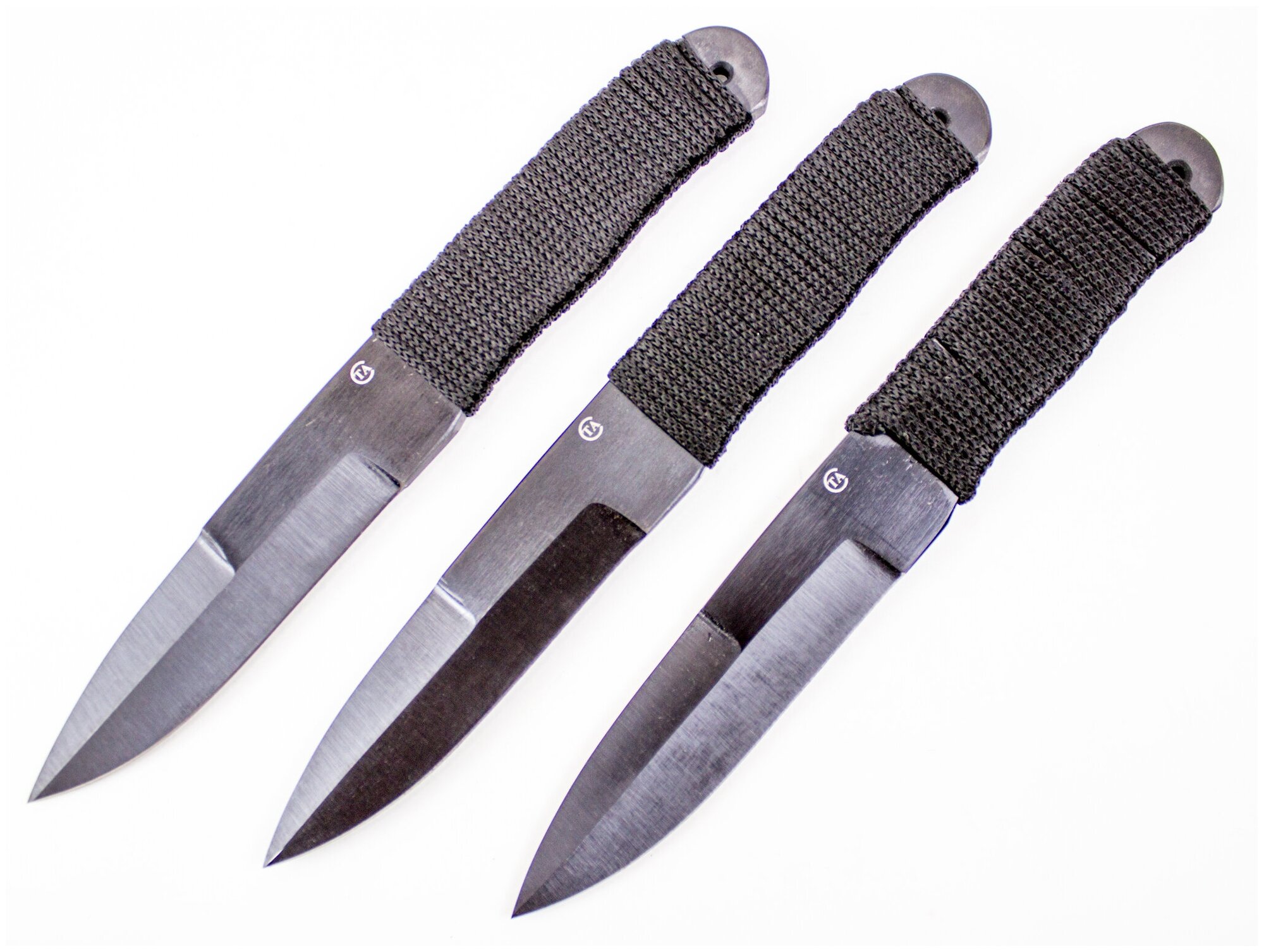 Набор Спортивных ножей "Тайга" комплект 3 шт сталь 65Г