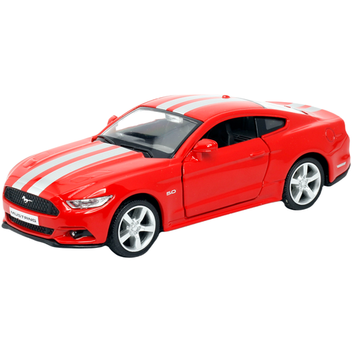 Спортивный автомобиль RMZ City Ford Mustang 2015 554029C 1:32, 12.7 см, красный легковой автомобиль rmz city ford mustang 2015 344028sm 1 64 4 3 см матовый красный