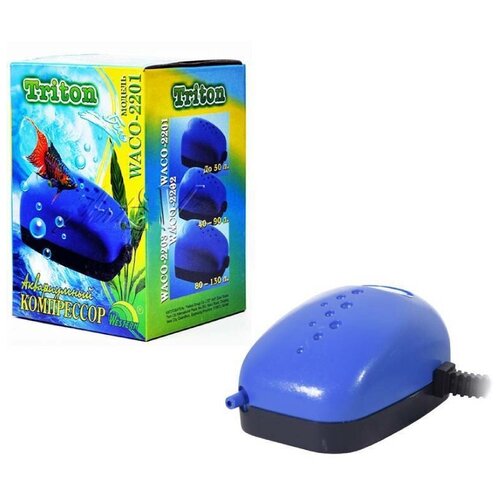 Компрессор тритон WACO-2201 для аквариума 40-55л 13 лмин китай 122000₽