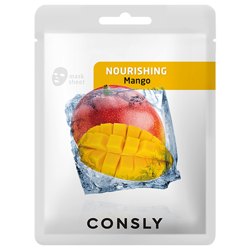 Consly Маска тканевая питательная с экстрактом манго - Mango nourishing mask pack, 20мл