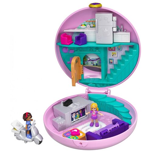 Фигурка Polly Pocket Big Pocket World Donut Sleepover Pajama Party Compact