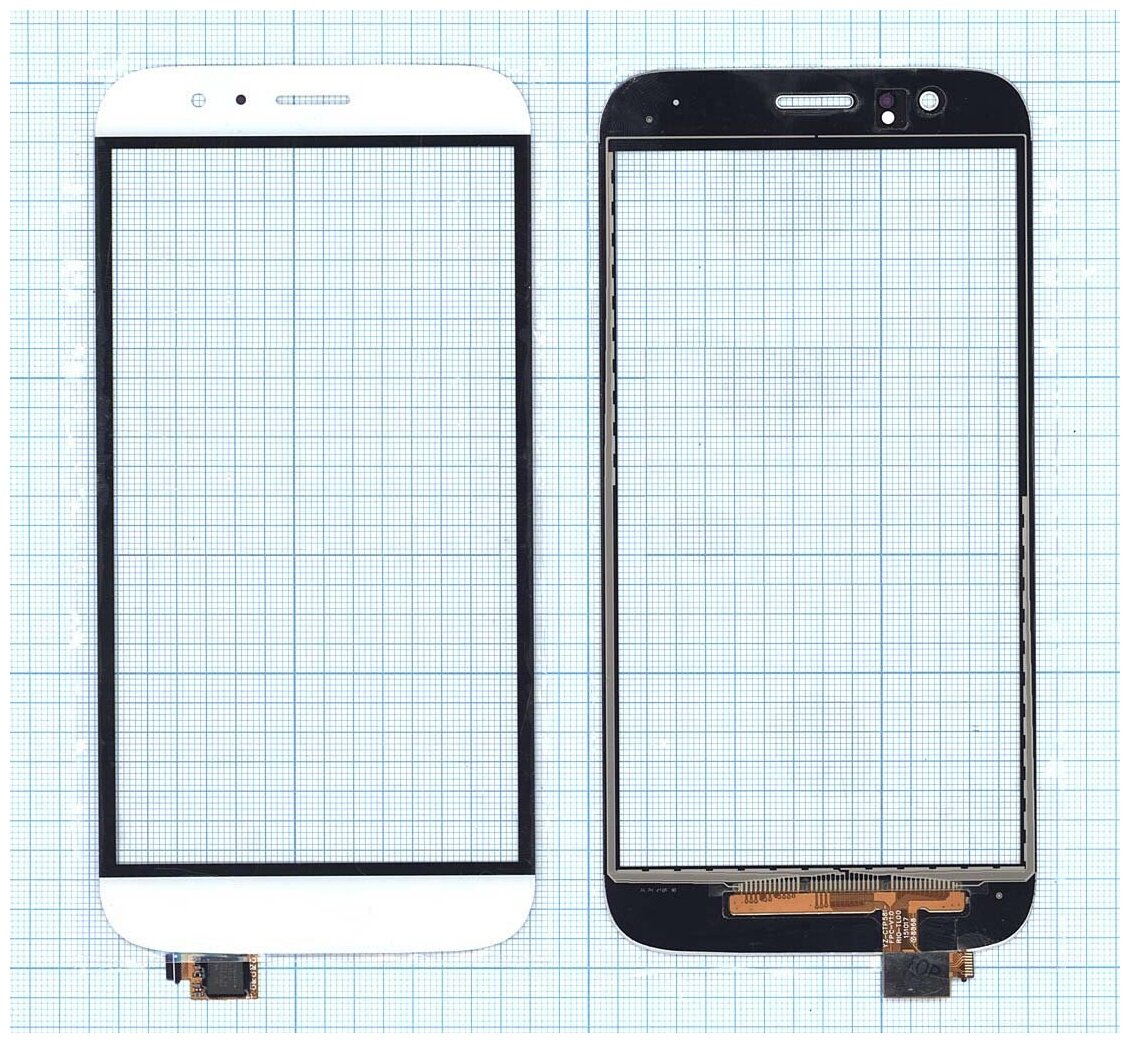 Сенсорное стекло (тачскрин) для Huawei G7 Plus белое