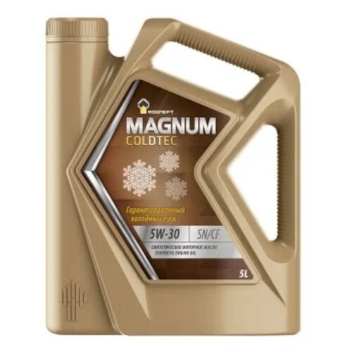 Синтетическое моторное масло Роснефть Magnum Coldtec 5W-30, 4 л, 1 шт