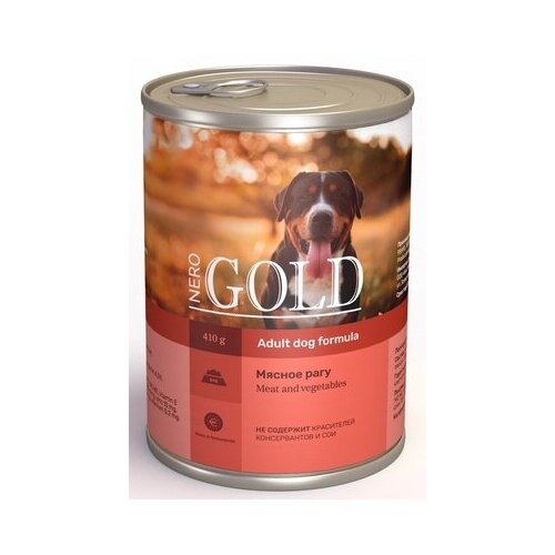 Nero Gold консервы Консервы для собак Мясное рагу 69фо31 0,415 кг 43621 (9 шт)